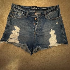 Hollister high rise denim shorts